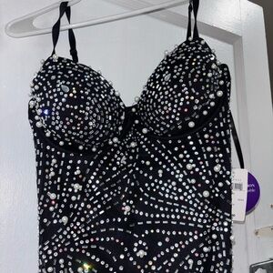 Black Beaded Dress